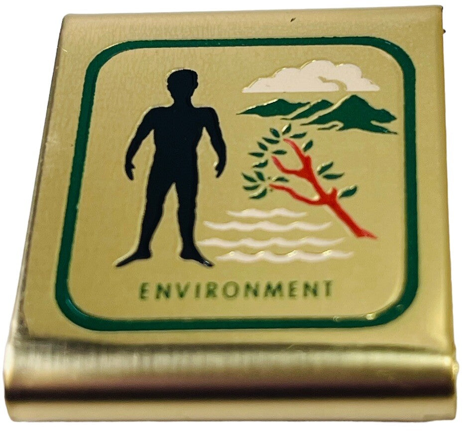 BSA ENVIRONMENT METAL BELT SLIDE MERIT CLIP BOY SCOUTS OF AMERICA VINTAGE