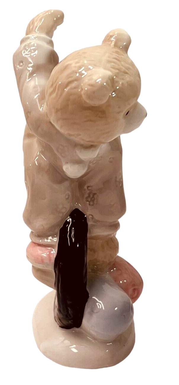 Porcelain Circus Bear on Unicycle Figurine Vintage #20251-Sorrento Collection