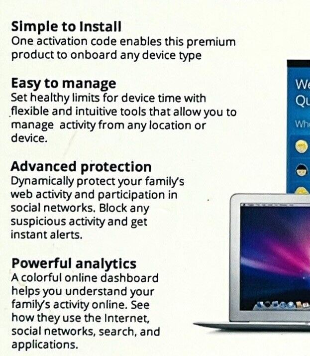 QUSTODIO COMPLETE PARENTAL PROTECTION ALL-IN-ONE CONTROL SYSTEM, BRAND NEW