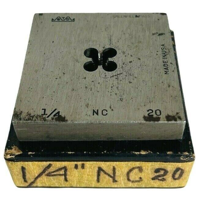 Tap & Die Square Bolt Die 1/4 NC 20 GTD No. 275 Solid 2-1/2" Greenfield-VINTAGE