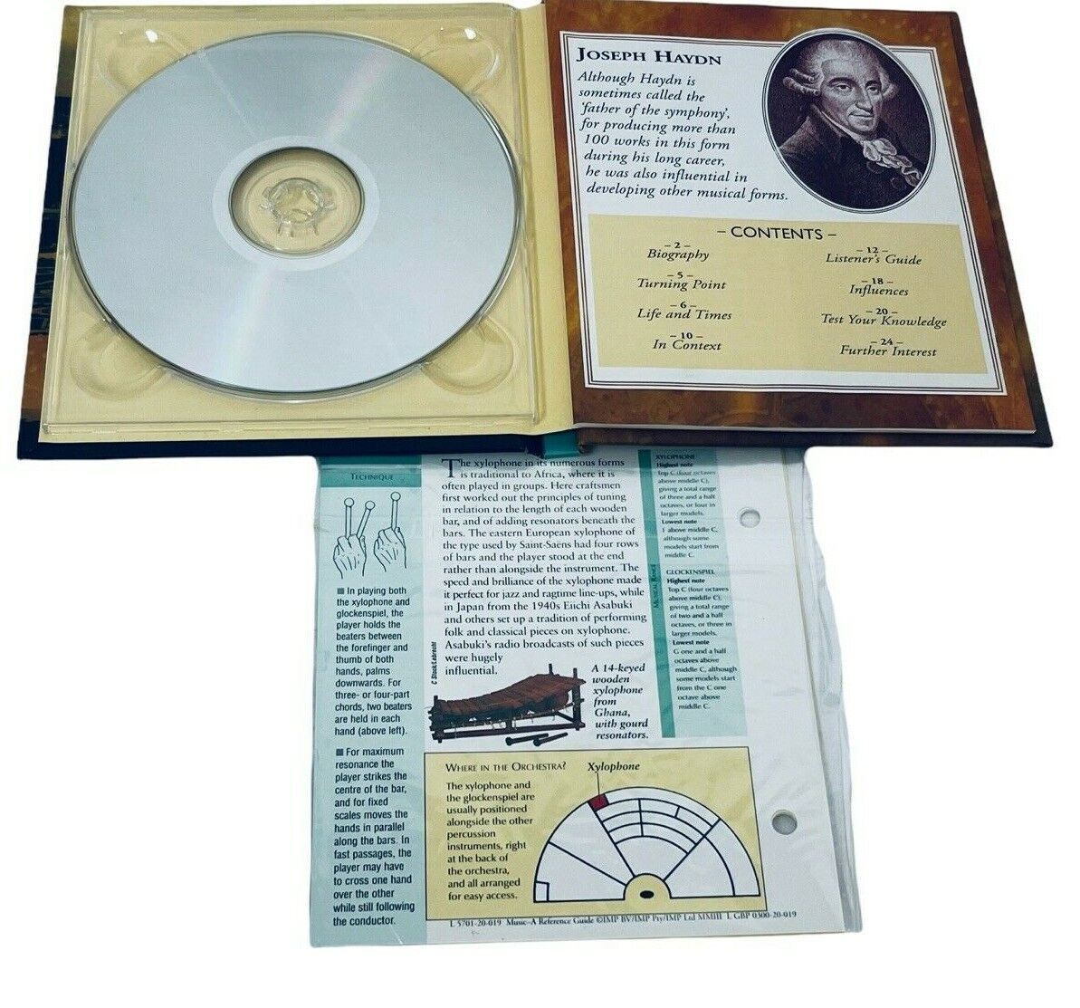 CLASSIC COMPOSERS HAYDN, MOZART, & MOZART CDs W/23 PAGE BIOGRAPHY BOOKLET LOT-3