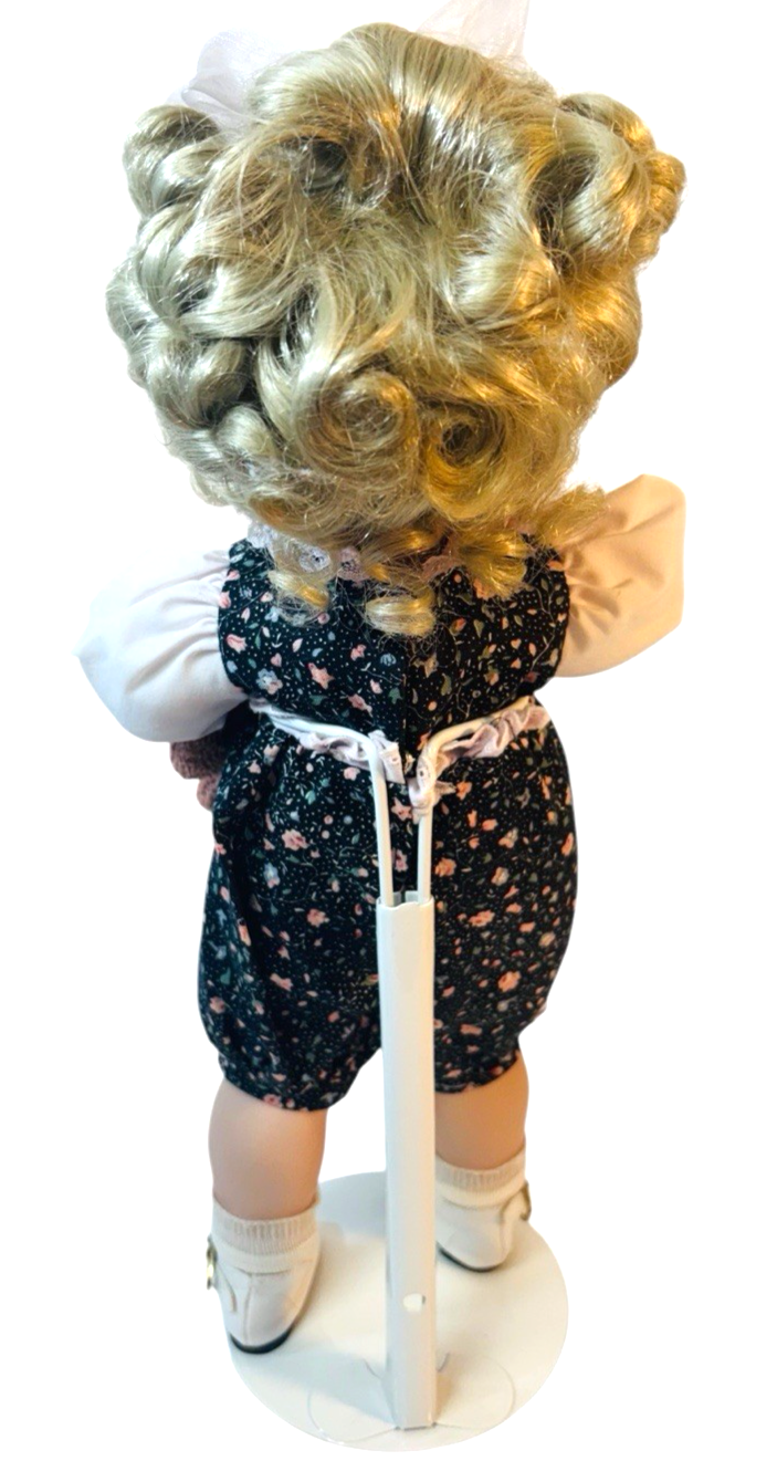 1991 Knowles Porcelain Collector's 14” Doll 4305A By Jan Goodyear W/Stand~Box