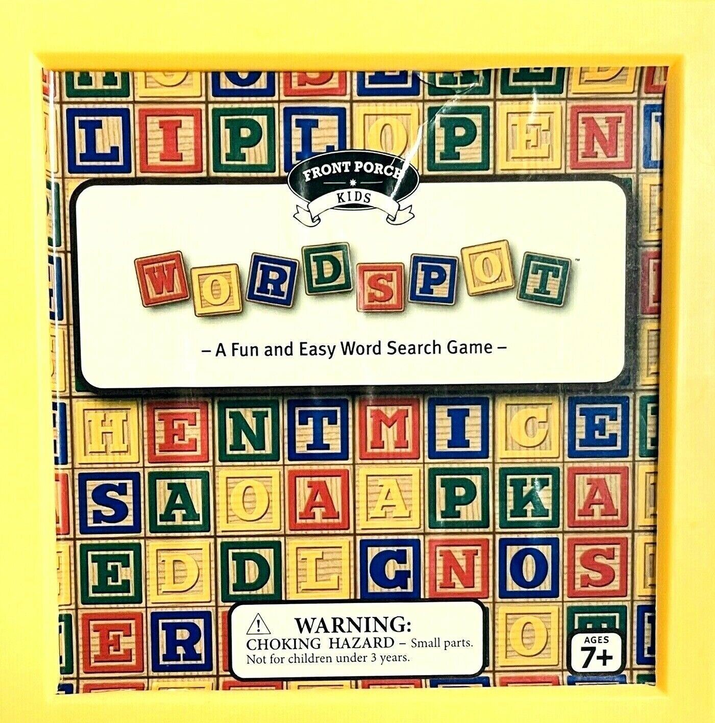 Word Sport Game, with 28 Letter Tiles & 55 Marking Tokens - Front Porch - MINT