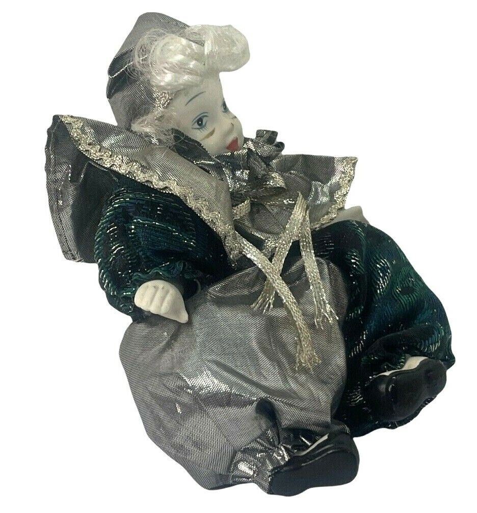 Lot of 2 Vintage Porcelain Bisque Clowns - EXCELLENT CONDITION