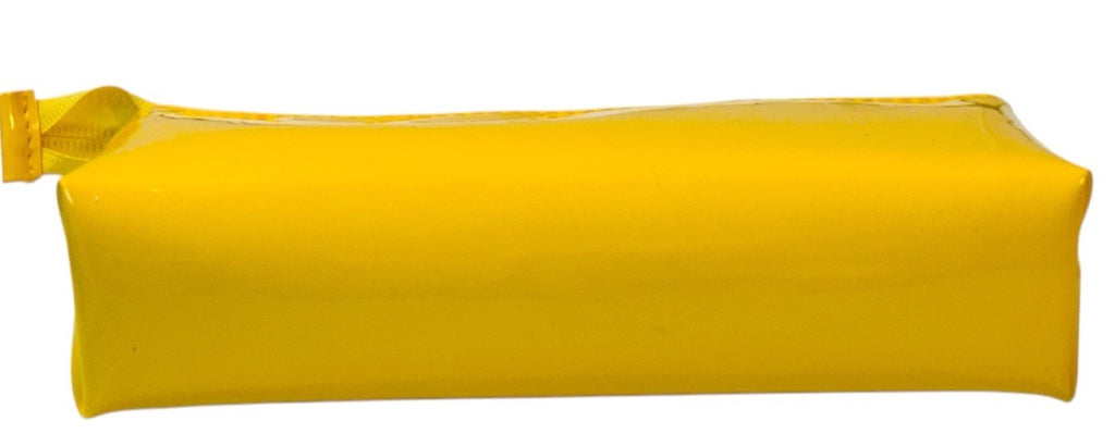 Lurella Cosmetics Neon Brush Set Color: YELLOW with Zipped Cosmetics Bag