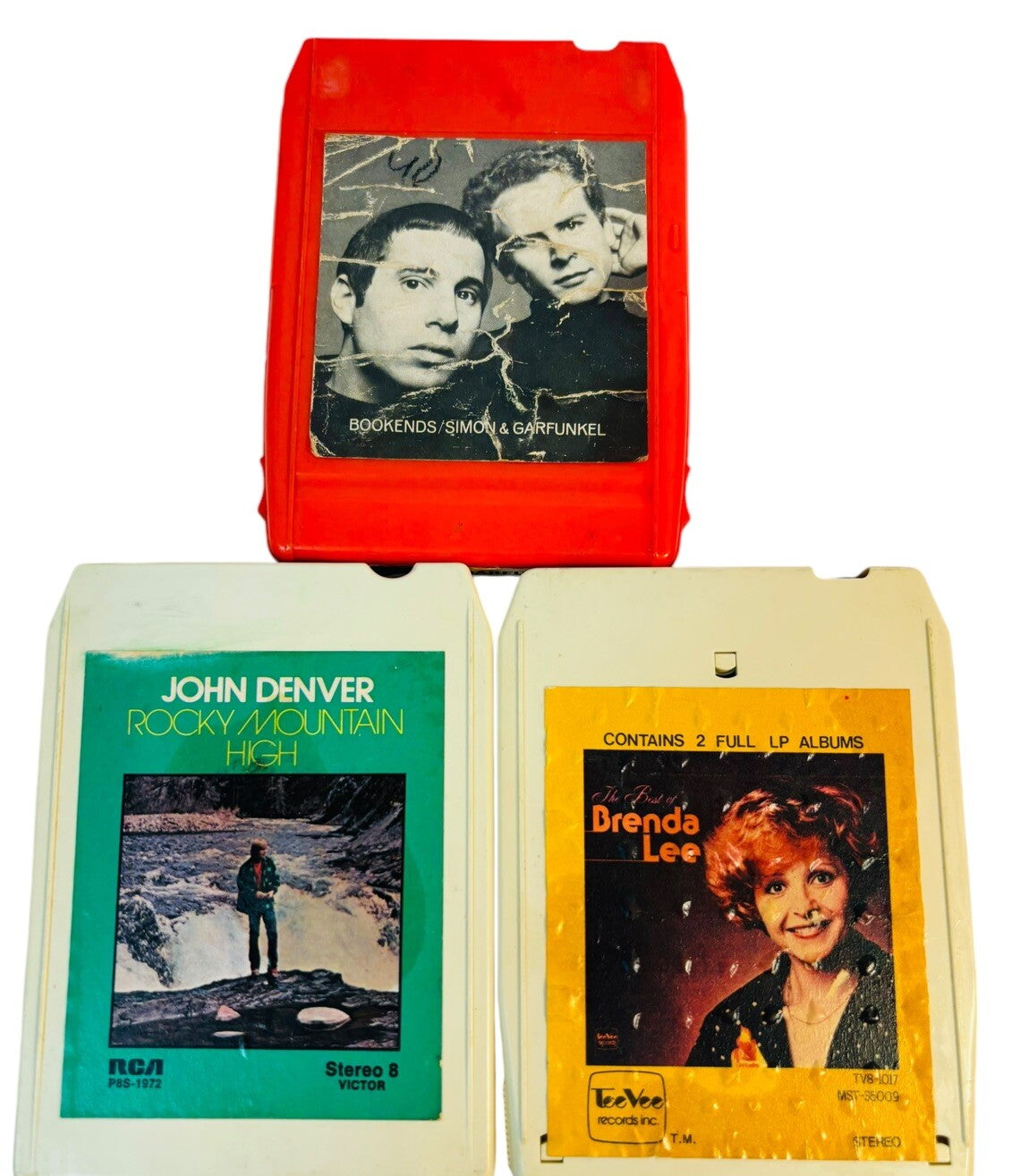 VINTAGE 8 TRACK TAPES MUSIC COLLECTION of ROCK, POP & COUNTRY, LOT 12 Tapes.