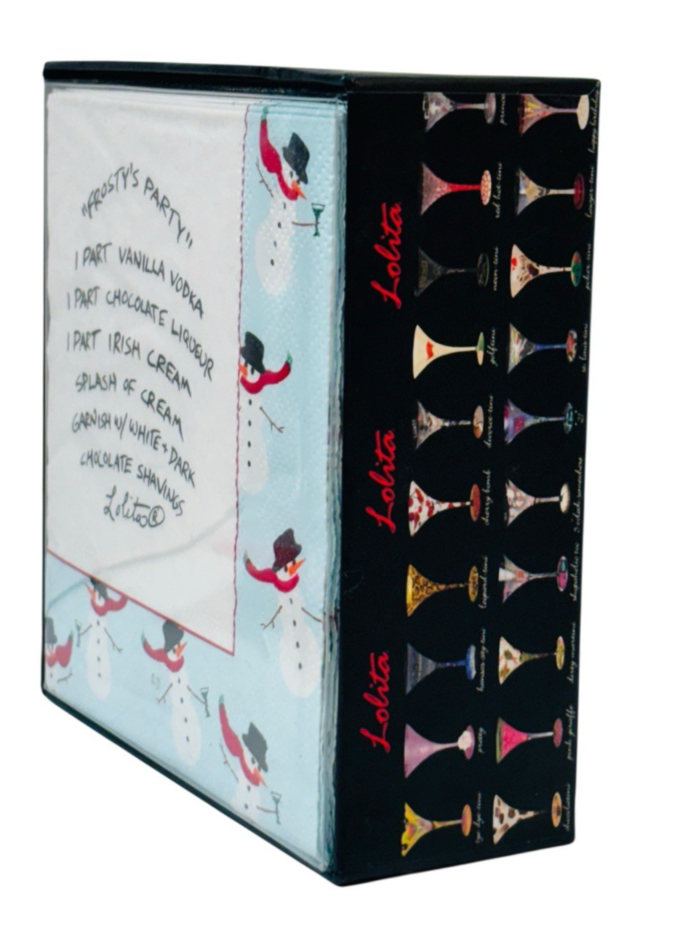 Lolita Frosty's Party 50 Cocktail Napkins with Recipe - BRAND NEW IN BOX