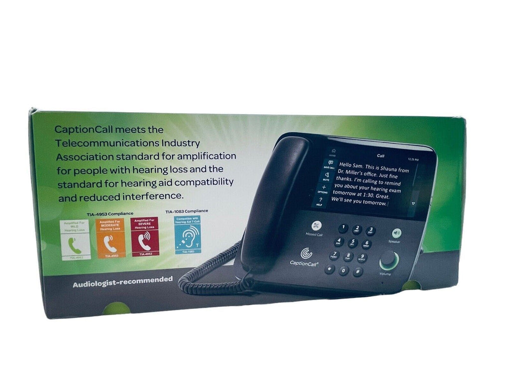 Touchscreen Captioned Hearing Impaired TELEPHONE 67Tb Amplified By; CaptionCall.