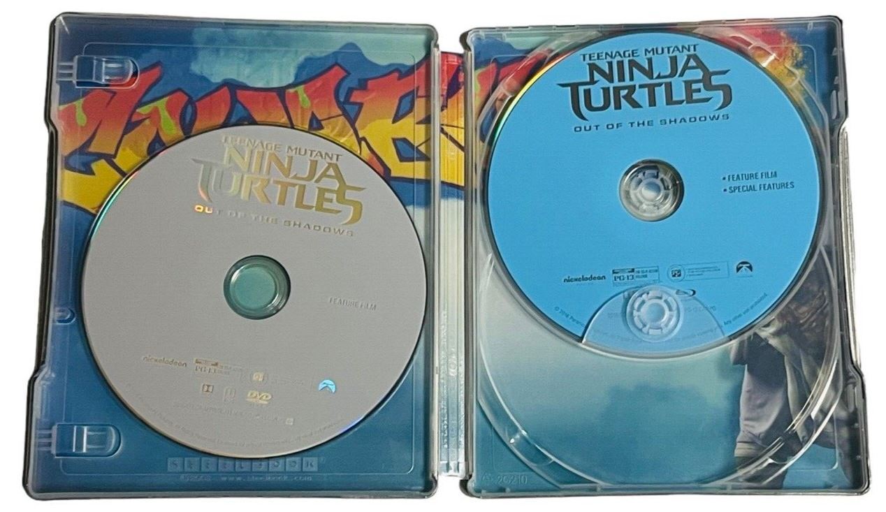 2016 Teenage Mutant Ninja Turtles MOVIE: Out of the Shadows Blu-ray + DVD