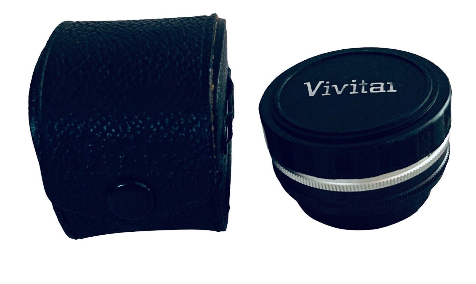 Auto Lens 2X Custom Tele-Converter Model 2X-1 w/Leather Case & Lens Caps Vivitar