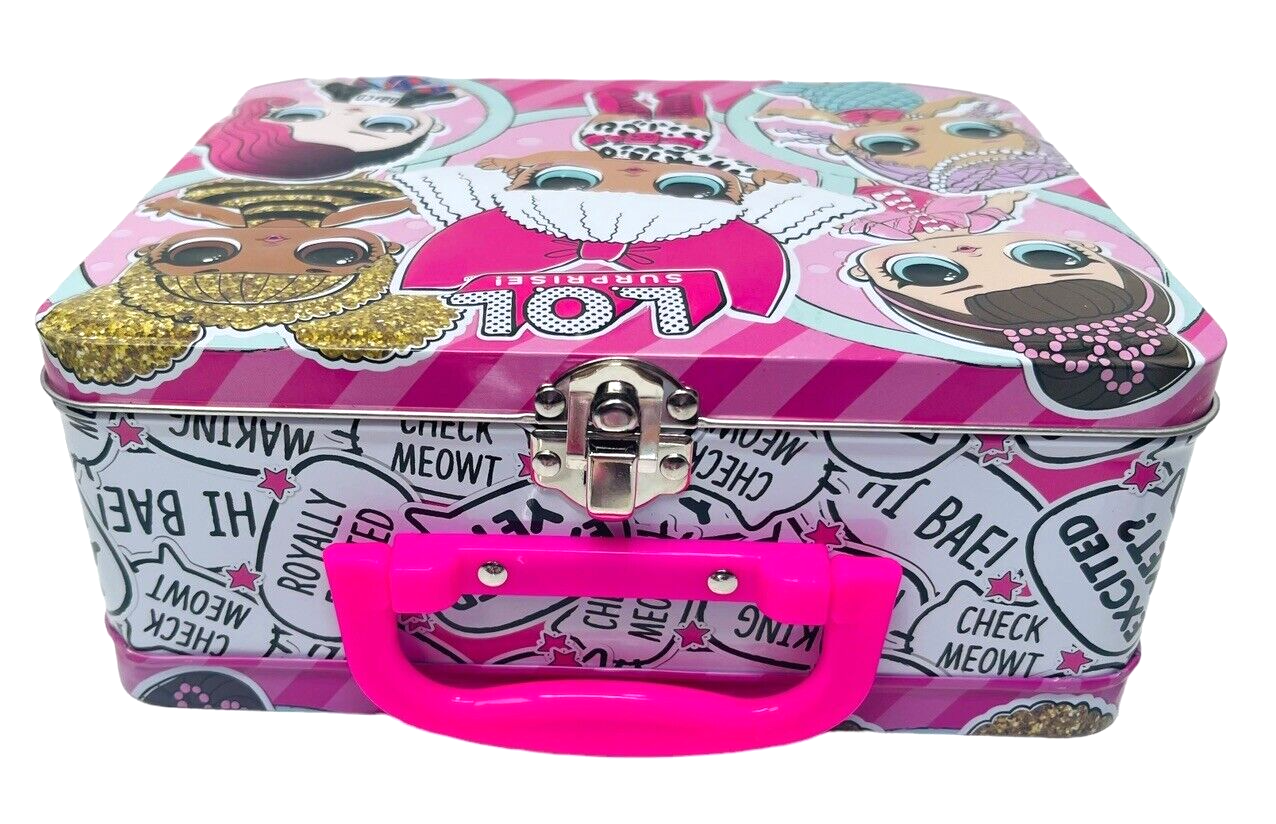 2 LOL Mini Dolls, LOL Surprise Tin Lunch Box, & 48 Pc Cardinal Puzzle.