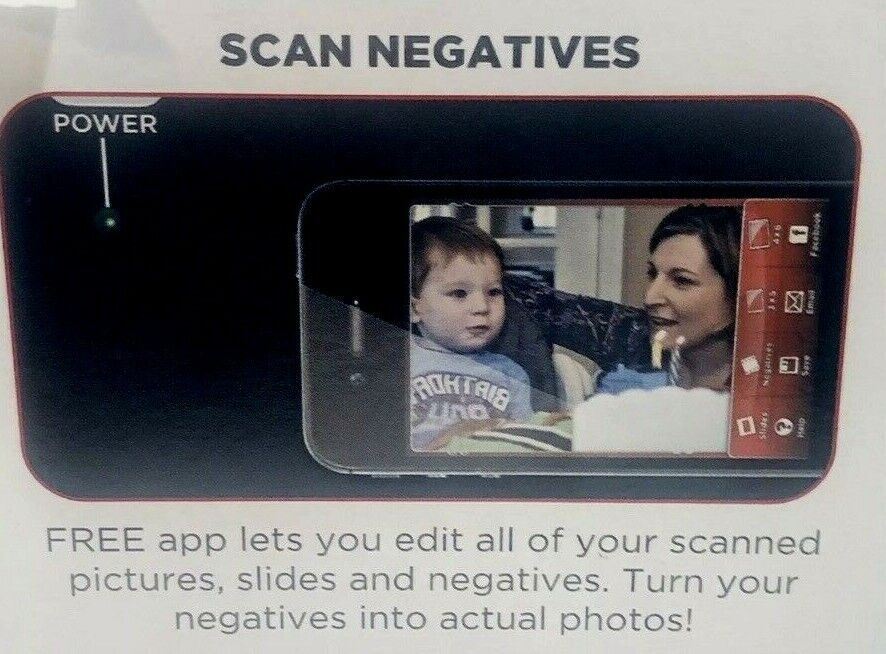 AUDIO SCANNER SCANS & TRANSFERS PHOTOS/SLIDES/NEGATIVES DIRECTLY TO IPHONE