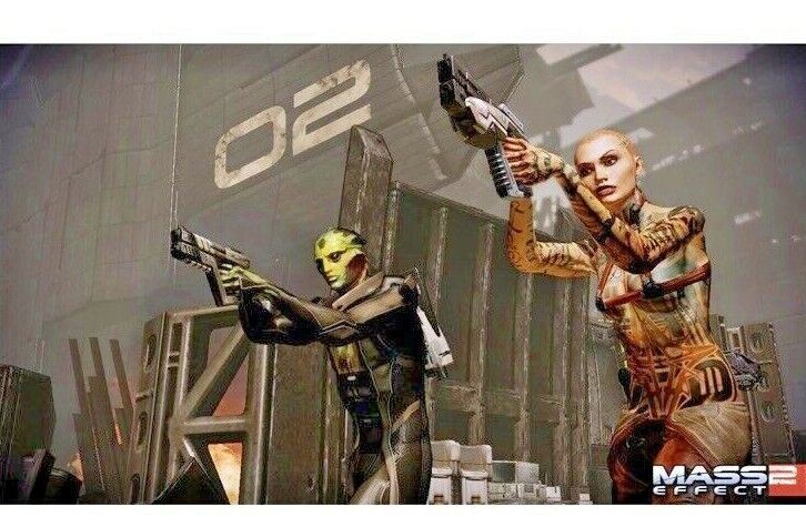 Mass Effect 2 Xbox 360 (2010 Microsoft) Includes Disc 1 & 2 "MINT CONDITION"