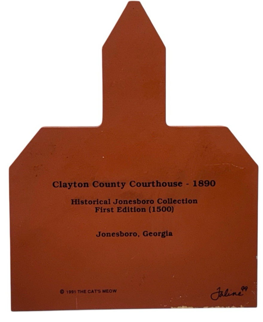 The Cat's Meow Wooden CLATON COUNTY COURTHOUSE 1890 ~ WILLIAMSBURG GOV PALACE 93