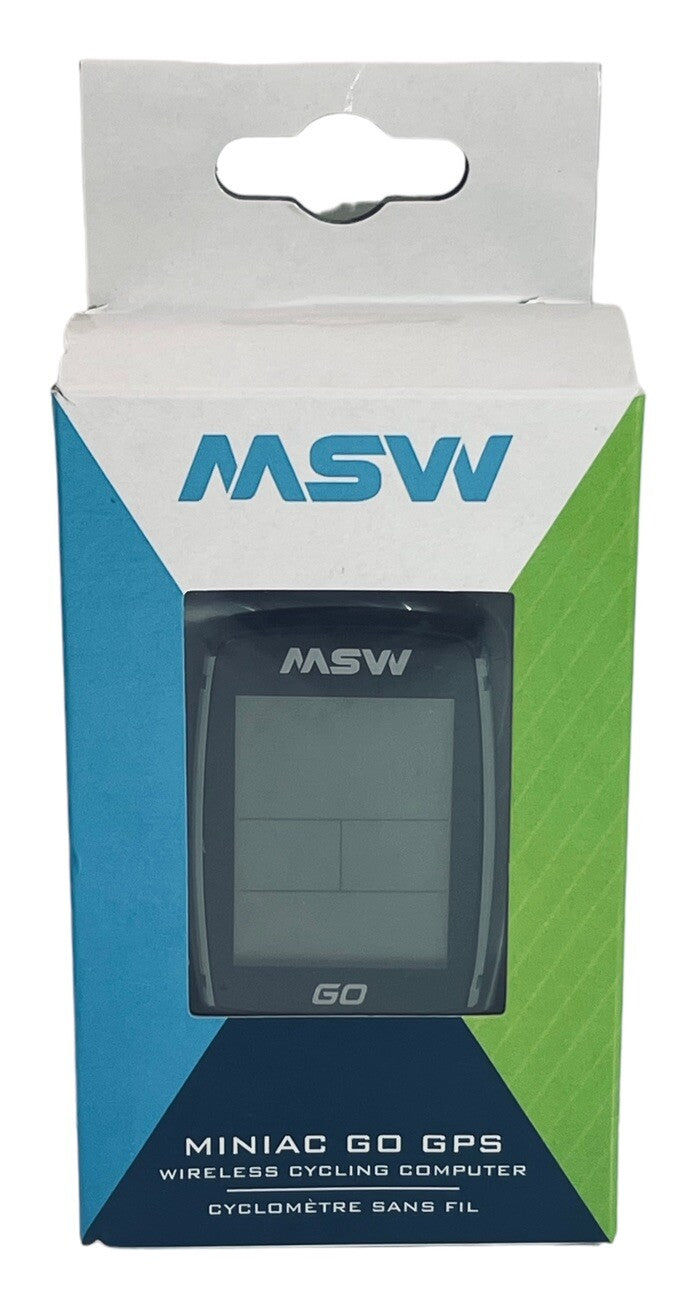 GPS WIRELESS CYCLING COMPUTER W/ACCESSORIES & MANUAL/MSW MINIC GO