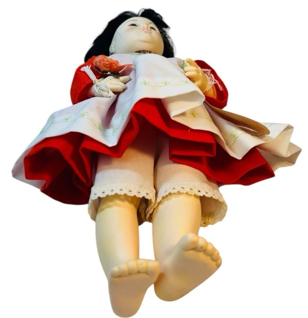 13" Effanbee Oriental Orange Blossom Doll Designed By Doll Artist Joyce Stafford
