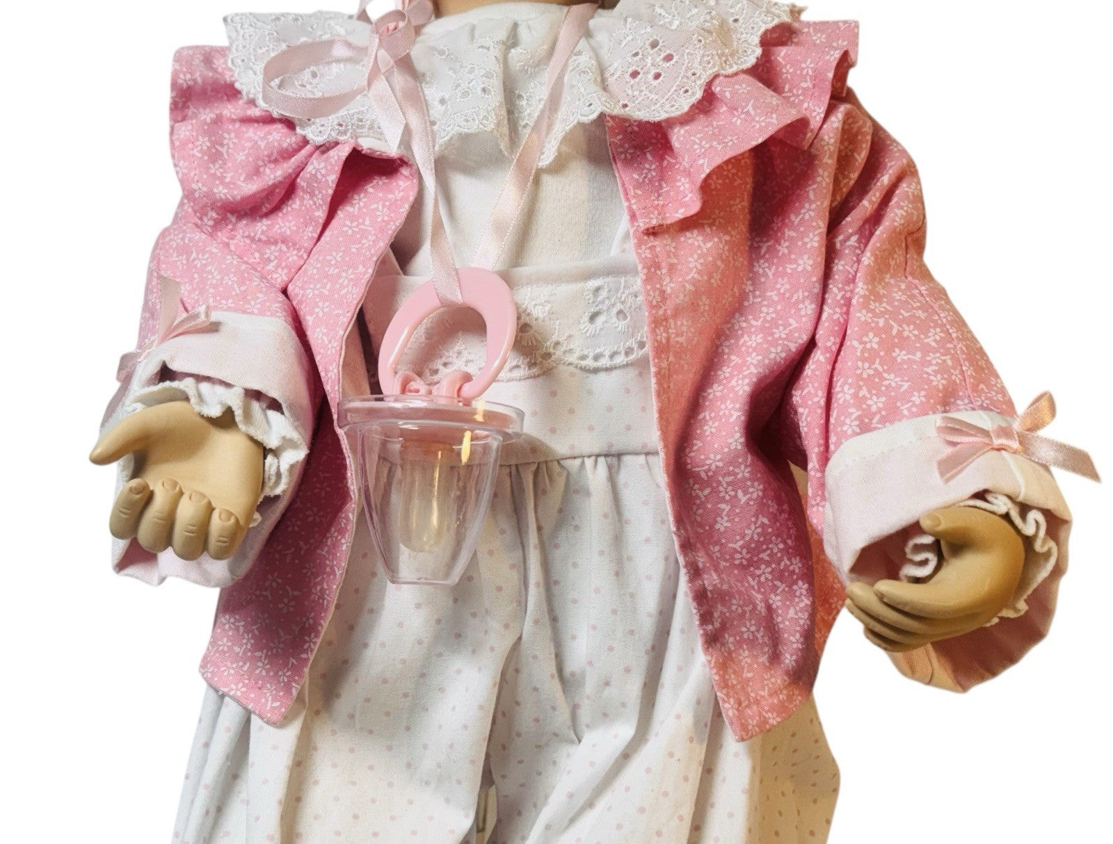 RARE DES PUPPENED KUNSTARCHIV PORCELAIN DOLL BABY 22'' TALL 3LBS WT. BY: S SAURT