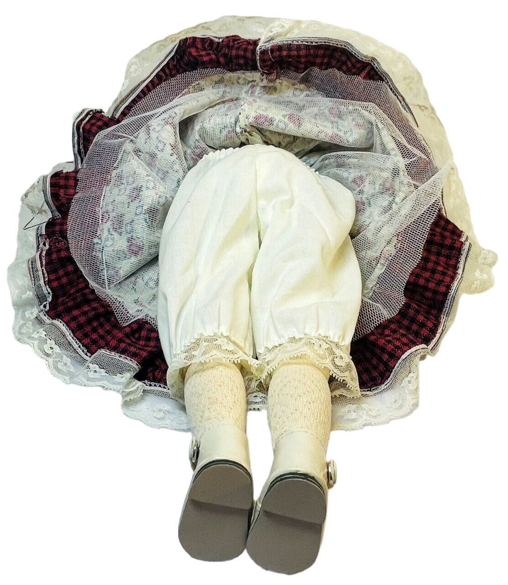 Porcelain Blonde Doll 19 Inch - Weigh 1.12lbs.