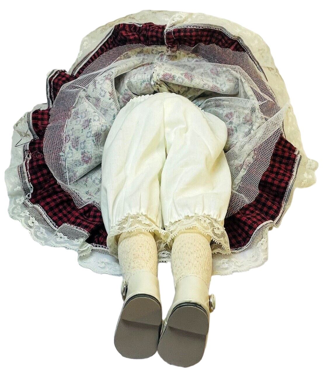 Porcelain Blonde Doll 19 Inch - Weigh 1.12lbs.