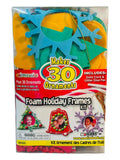 Fibre Craft® Makes 30 Ornaments “Foam Holiday Frames Kit” NEW.
