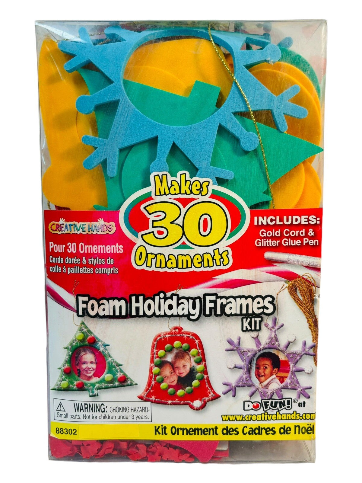 Fibre Craft® Makes 30 Ornaments “Foam Holiday Frames Kit” NEW.