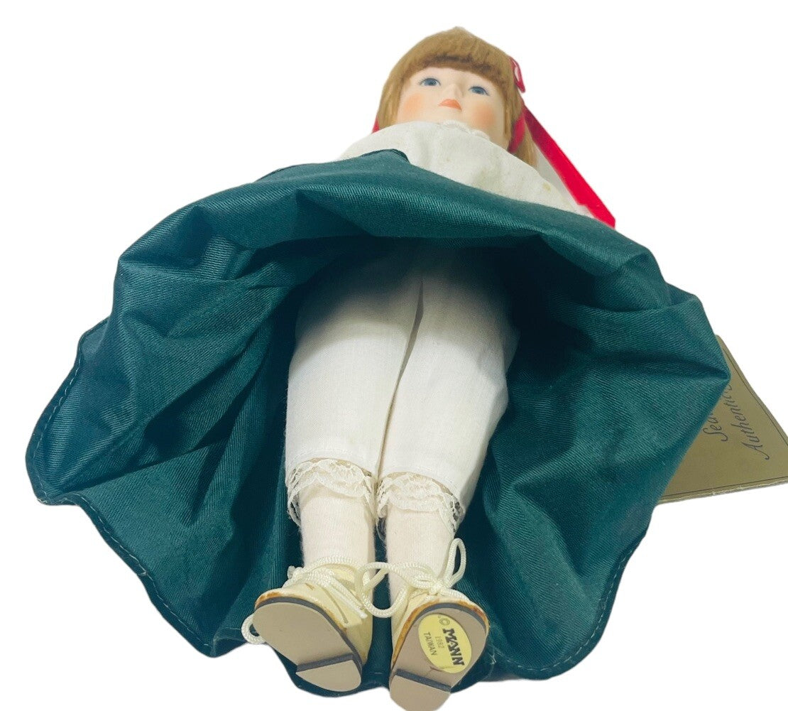 Seymour Mann 1982 Doll, Collectible 12'' ANTIQUED HAND PAINTED/HAND SEWN.