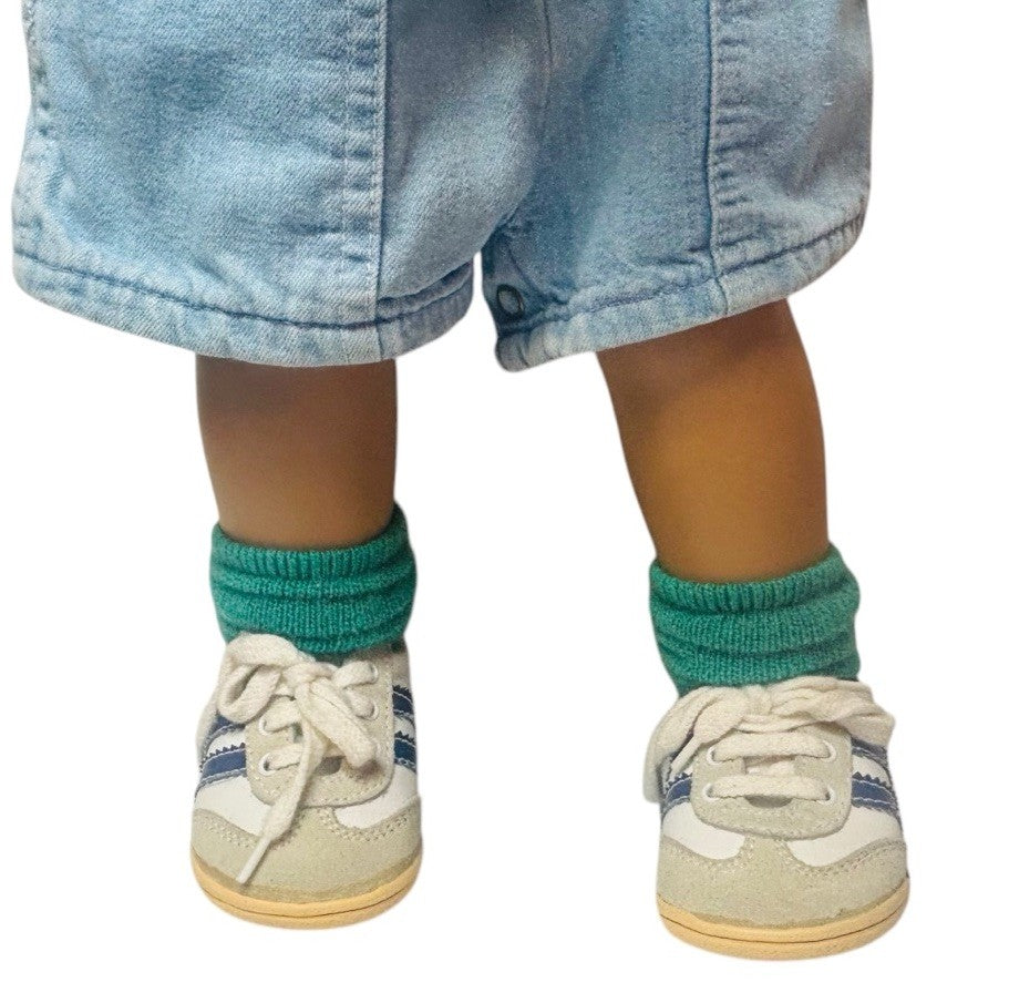 Annette Himstedt "KAI" 1st Boy 24" Doll Vinyl, 5.7lbs. w/Accessoires/Hat/Stand.