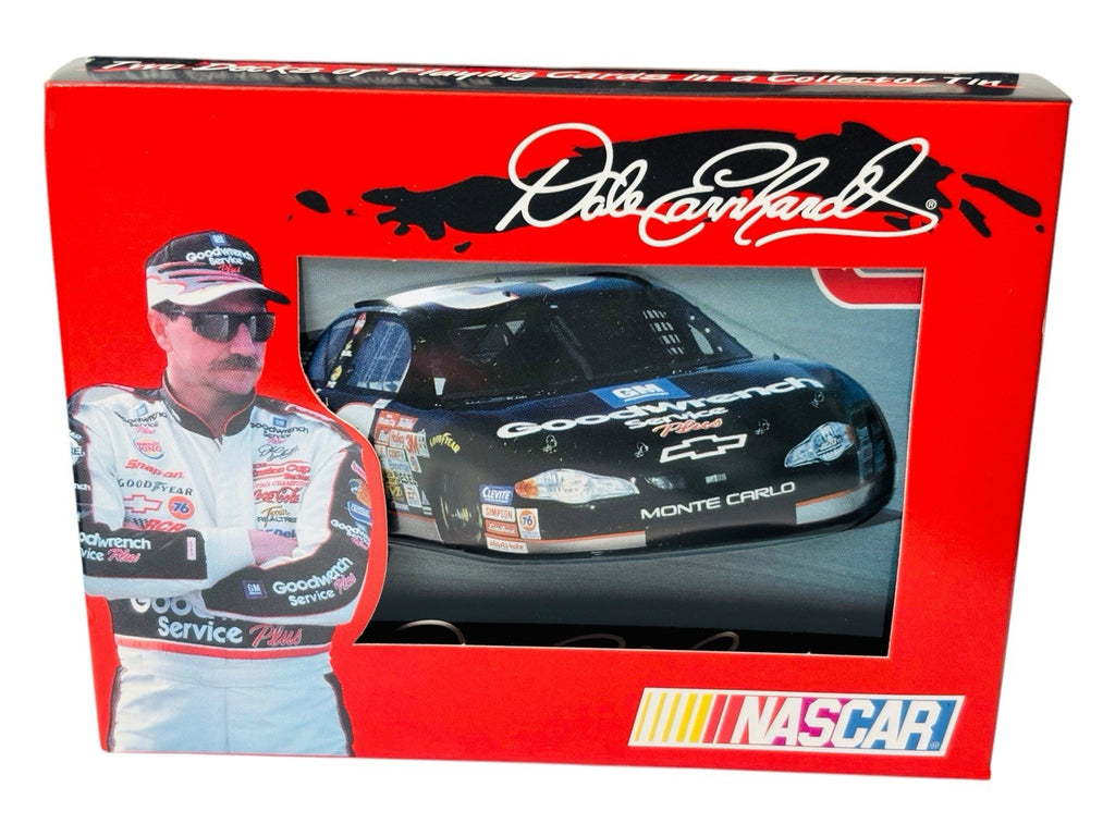 NASCAR Dale Earnhardt NASCAR 2001 Playing Cards (2 Decks) in a Collectors Tin