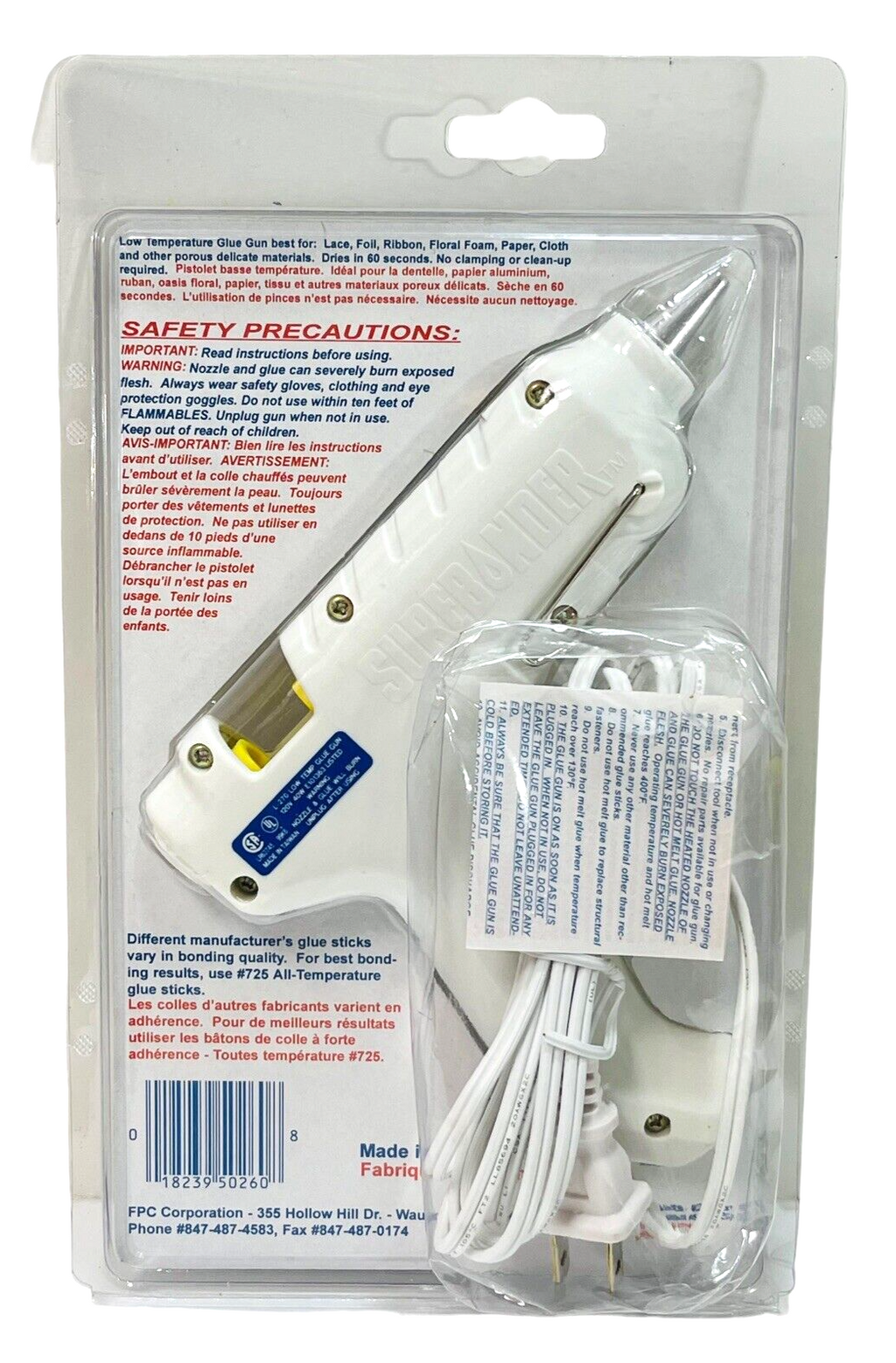 Corded Glue Gun Low Temperature Full-Size & All-Purpose Glue Sticks.