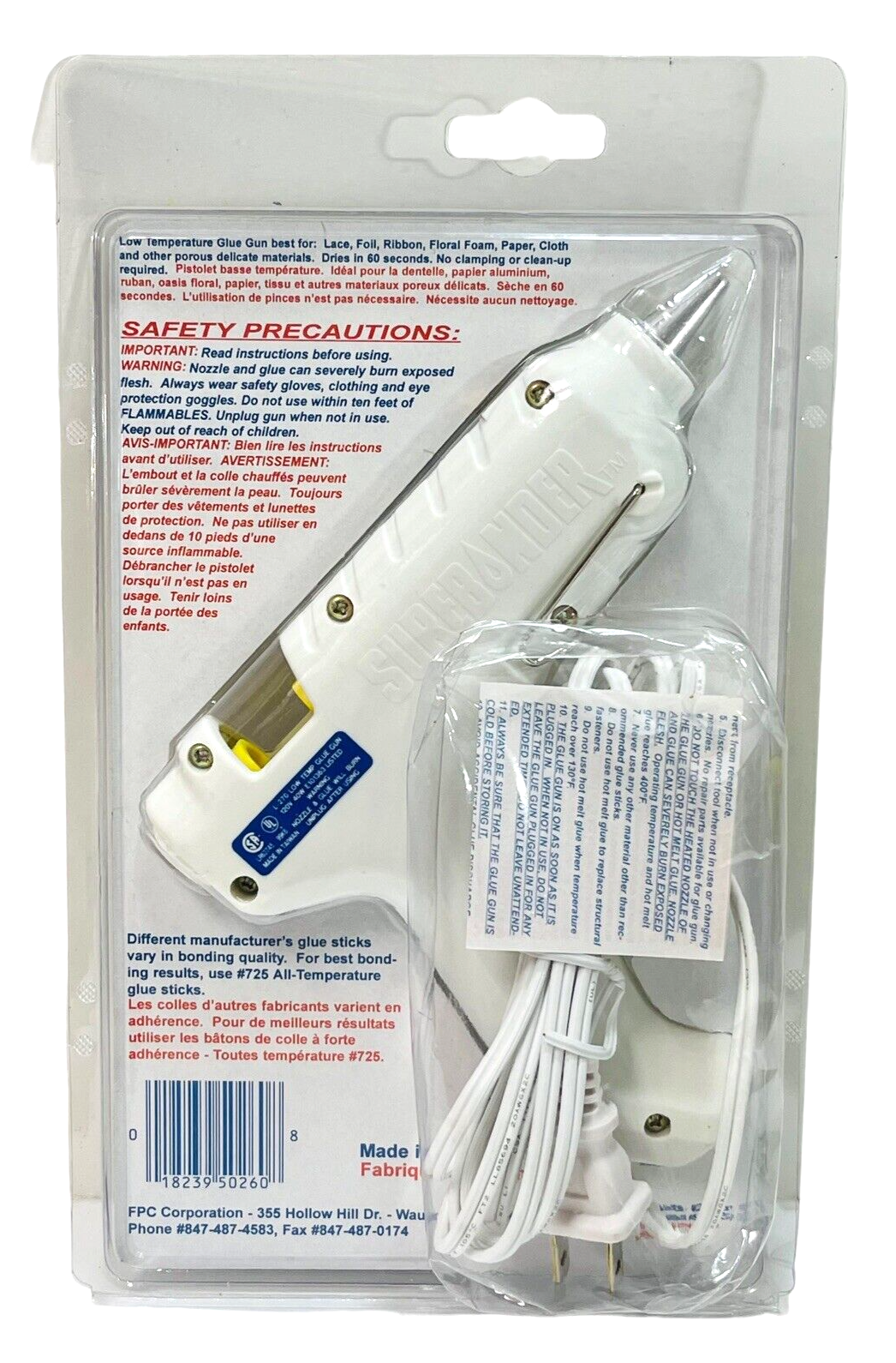 Corded Glue Gun Low Temperature Full-Size & All-Purpose Glue Sticks.