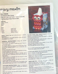 Cross Needle Stitch Plastic Canvas Kit No. 19225 "Owl Tissue Box Cover".