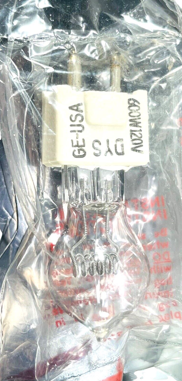 GE Projector Lamp Model ACG 71-F 1 (Quartzline) DYS/DYC/BHC 600W 120V