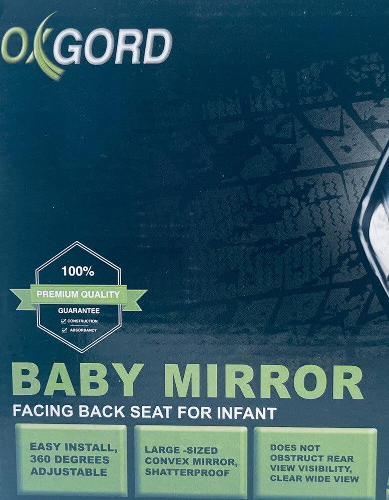 AUTO BABY MIRROR FACING BACKSEAT FOR INFANT (1-PEICE) OXGORD NEW/FACTORY SEALED.