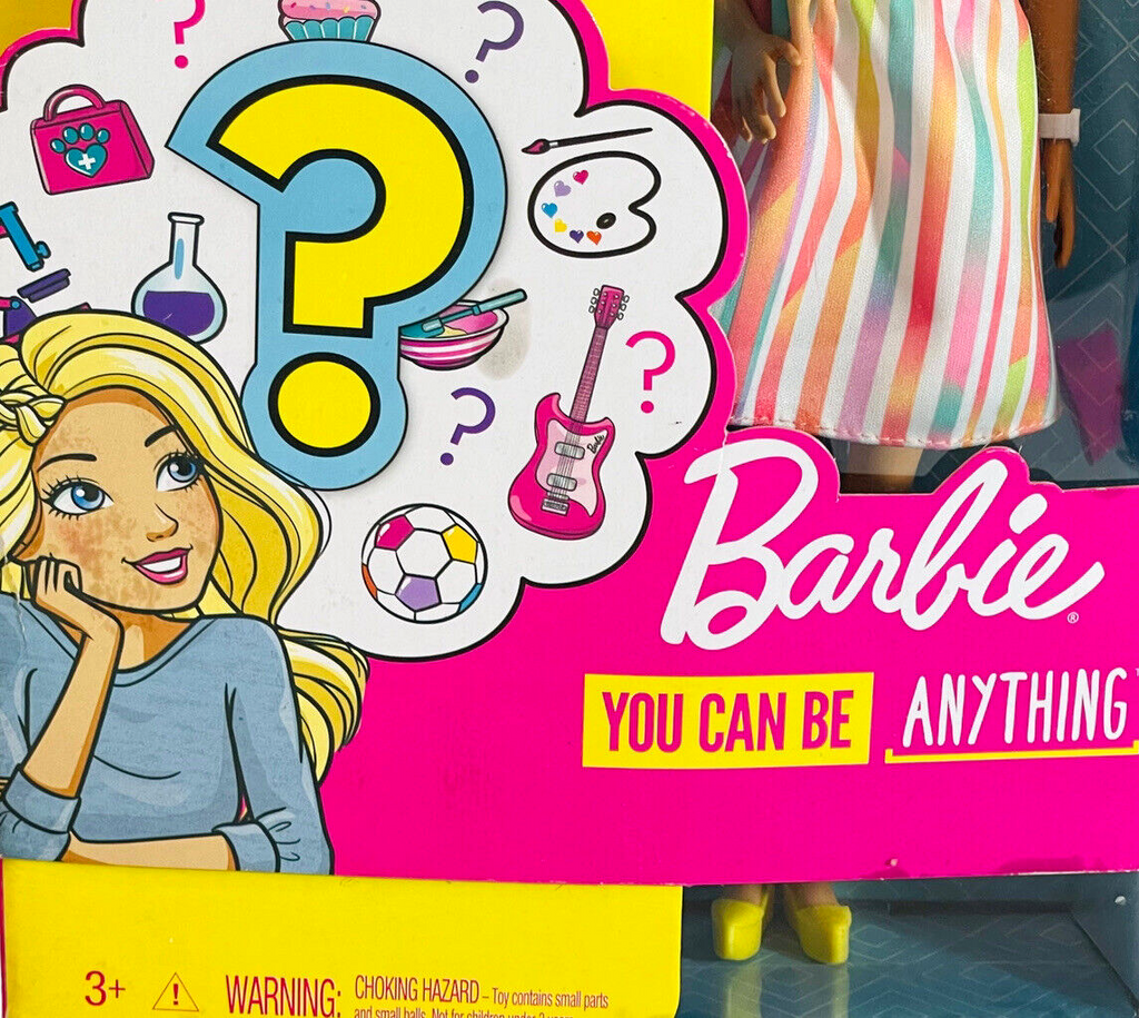 2018 MATTEL BARBIE DOLL YOU CAN BE ANYTHING GIRL POWER 8 SURPRISES INSIDE. "NEW"