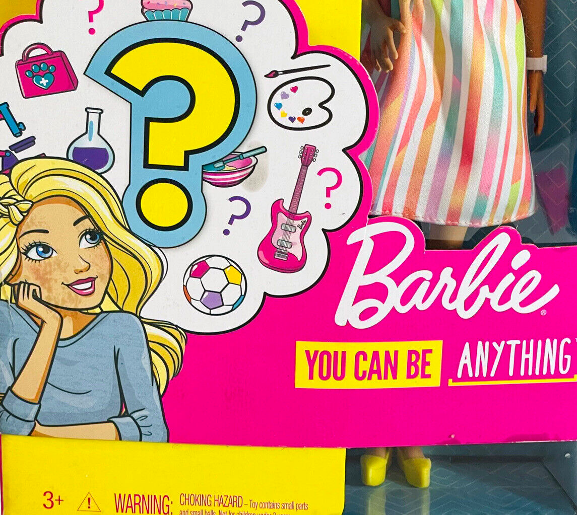 2018 MATTEL BARBIE DOLL YOU CAN BE ANYTHING GIRL POWER 8 SURPRISES INSIDE. "NEW"