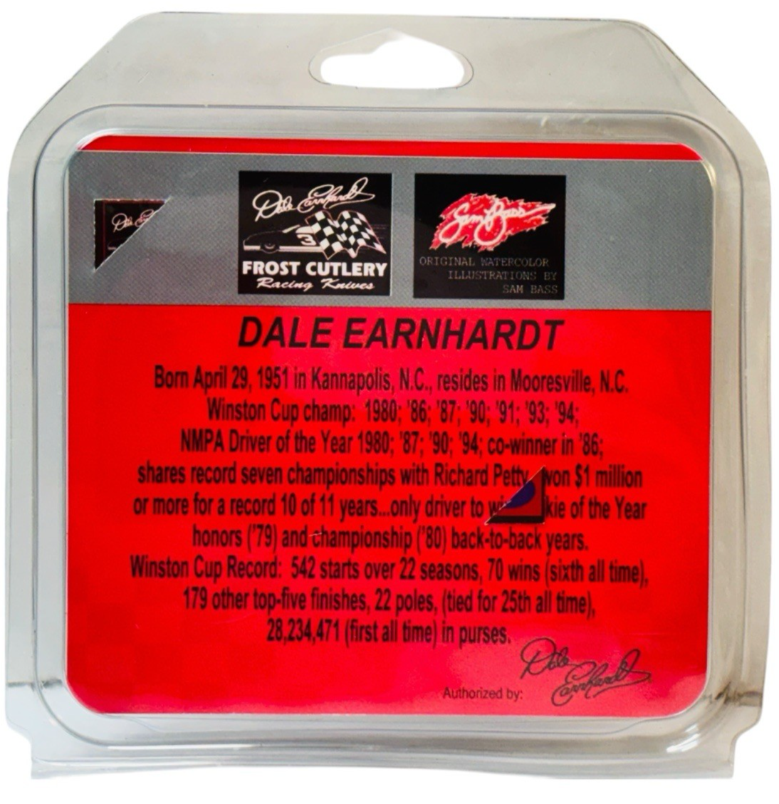 Dale Earn Frost Cutlery Folding Pocket Knife with Collector Card #3, BRAND NEW