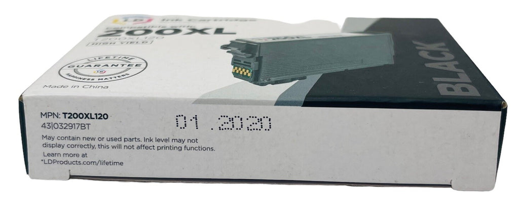 BLACK Ink Cartridge TM Compatible w/200XL T200XL120, HIGH YIELD - LD