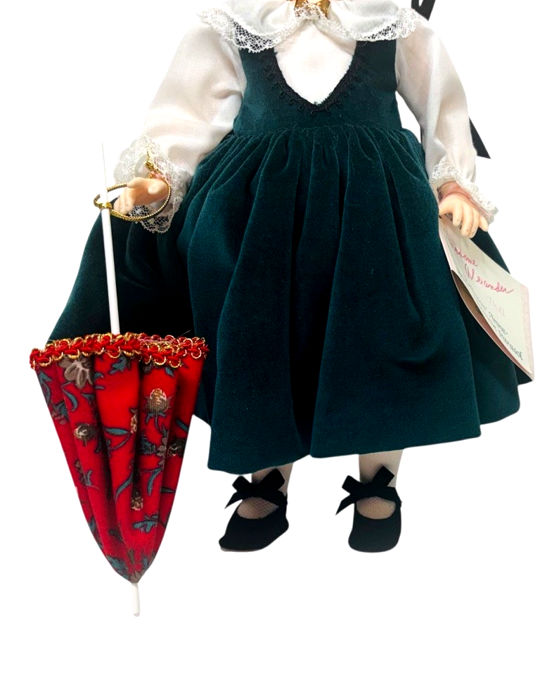 1980s Madame Alexander 14” Doll 1568 "Bellows' Anne" W/Japanese Parasol.3