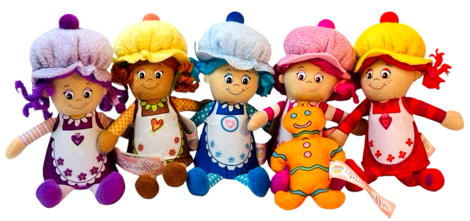 2011 Little Miss Muffins Dolls 8” Jay at Play Toy Collection Lot of 60