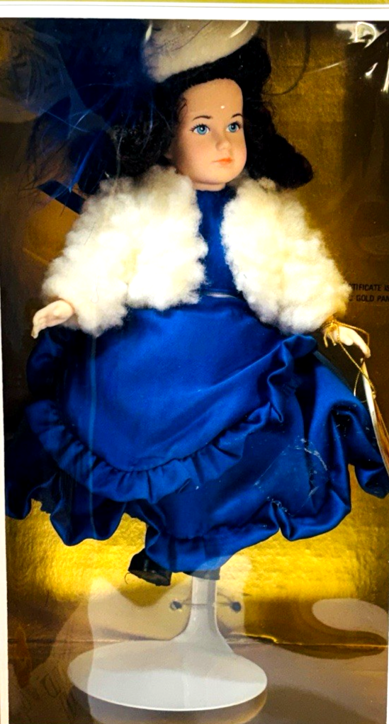 1989 GONE WITH THE WIND 50th Anniversary ed. Portrait Doll BONNIE BLUE 8” New4