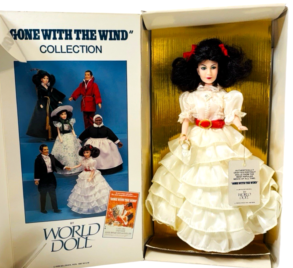 1989 GONE WITH THE WIND 50th Anniversary ed. Portrait Doll Scarlett O’Hara 11”0