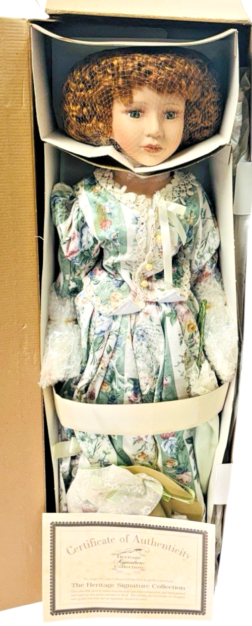 Heritage Signature Collection Porcelain Heritage Signature 26” Tall W/Doll Stand0