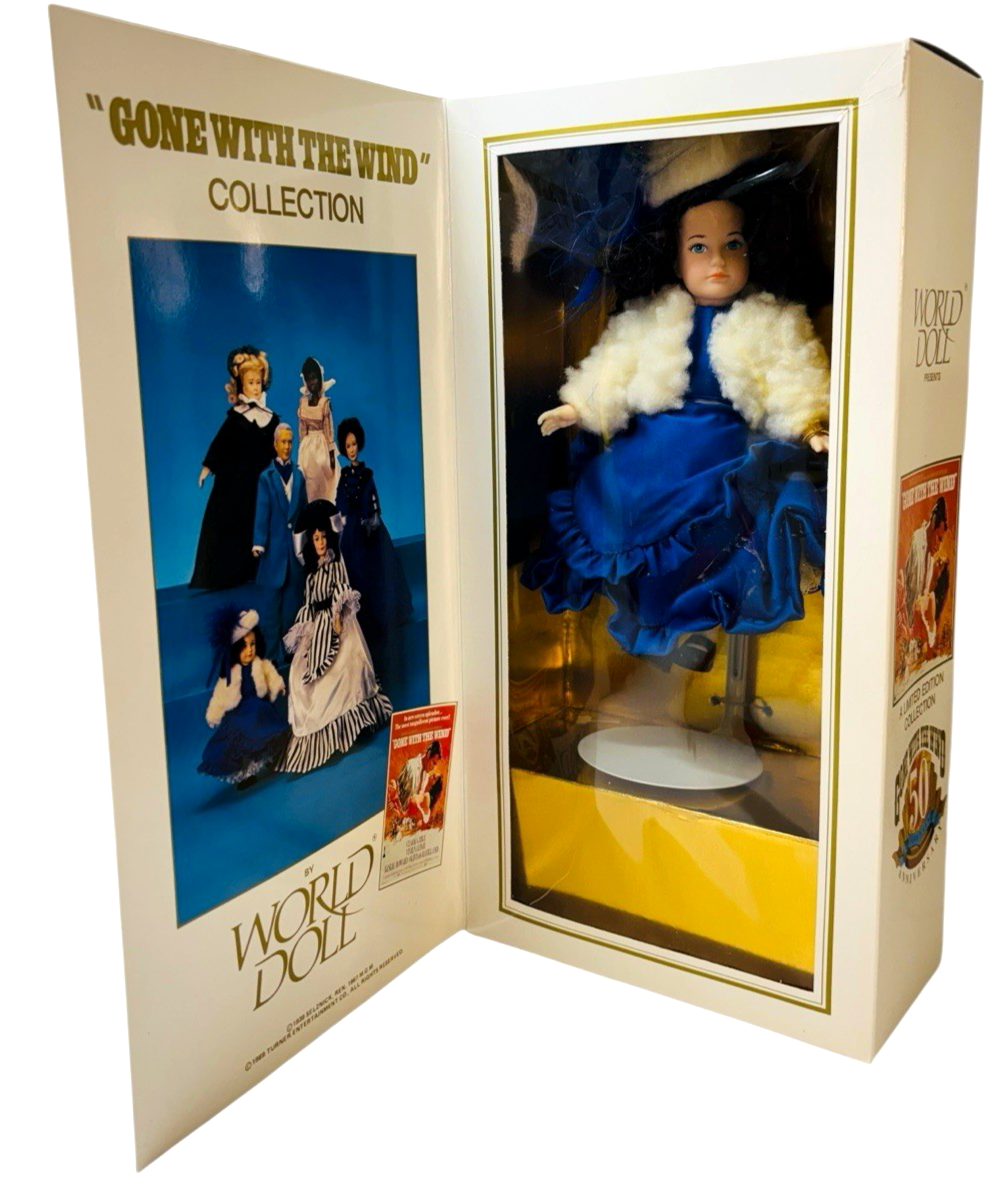 1989 GONE WITH THE WIND 50th Anniversary ed. Portrait Doll BONNIE BLUE 8” New1