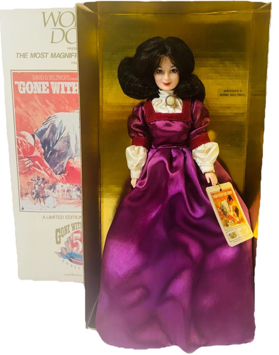1989 WORLD DOLL GONE WITH THE WIND 50th Anniversary Limited Edition Doll MELAINE0
