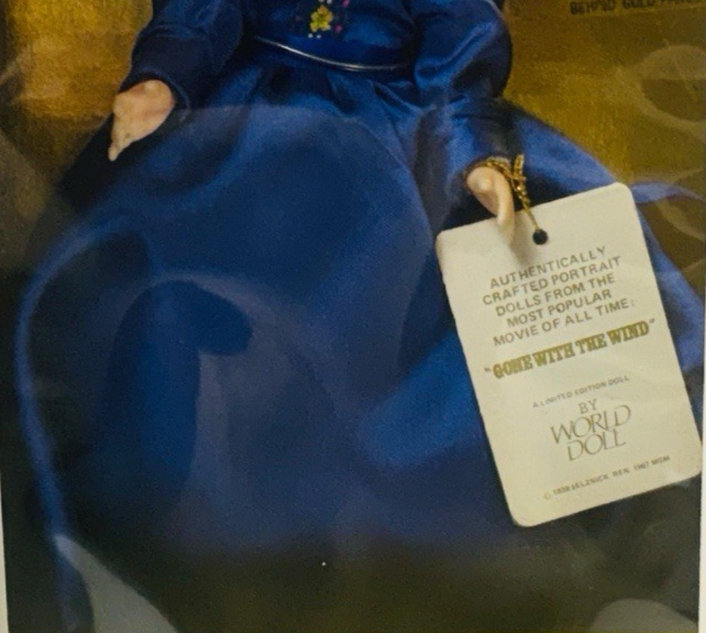 1989 GONE WITH THE WIND 50th Anniversary ed. Portrait Doll BONNIE BLUE 7” NIB3