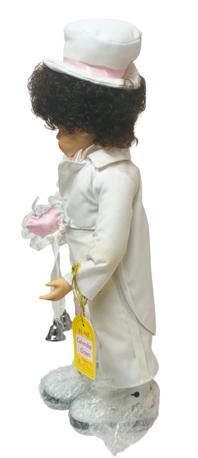 1986 Brinn's Doll June Calendar Clown Porcelain Collectible w/COA & Original Box5