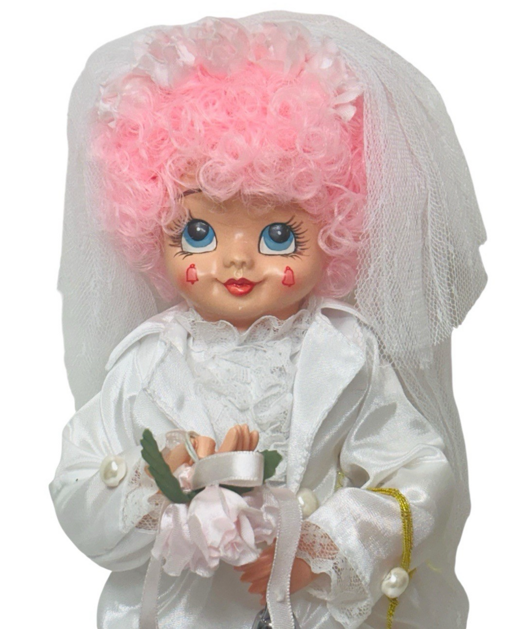 1986 1986 Brinn's "June Calendar Clown" Bride Doll 12” Item: K-16.65