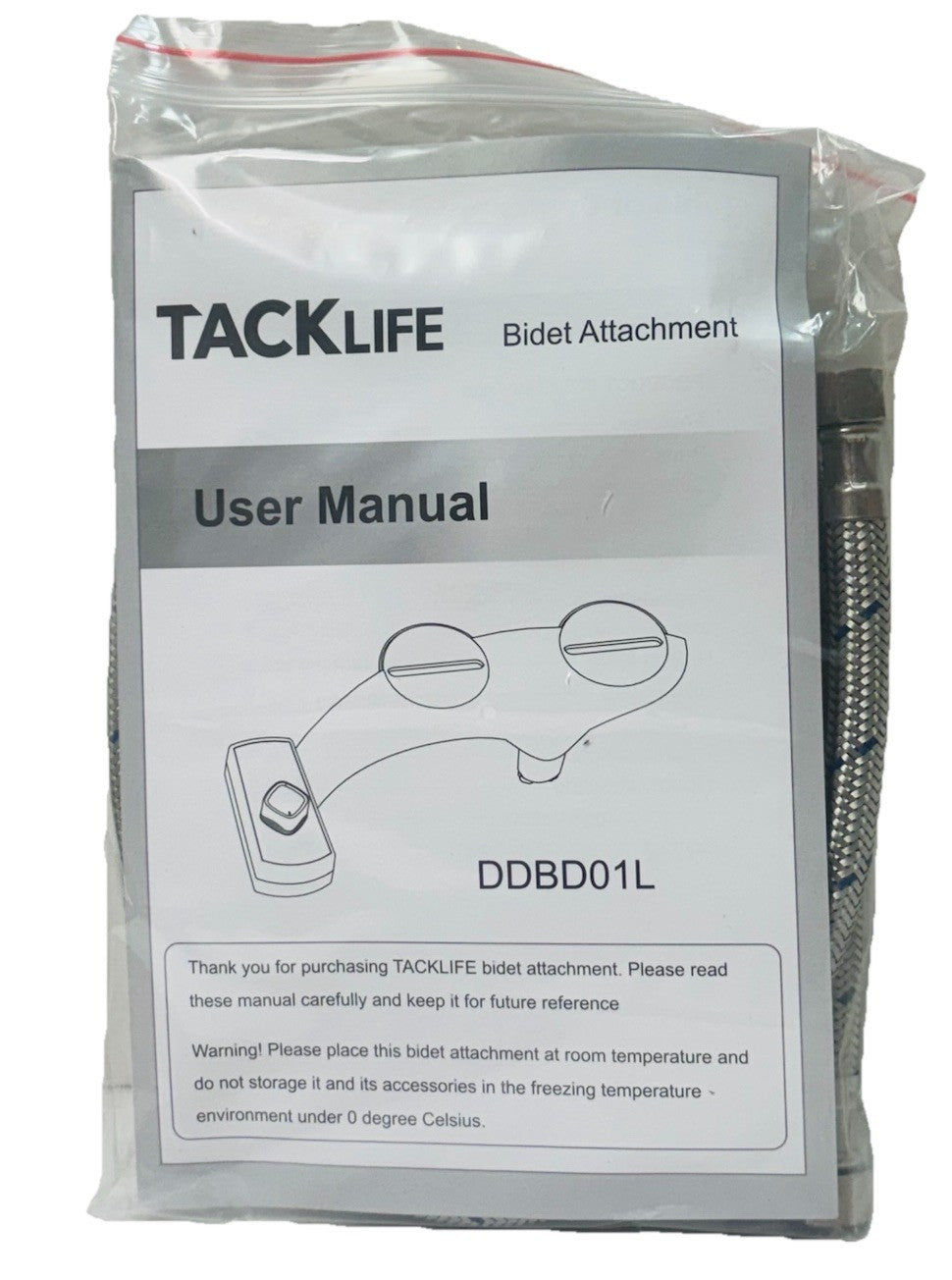 TACKLIFE DDBD01L Bidet Attachment with Connection Kit and Manual. New5