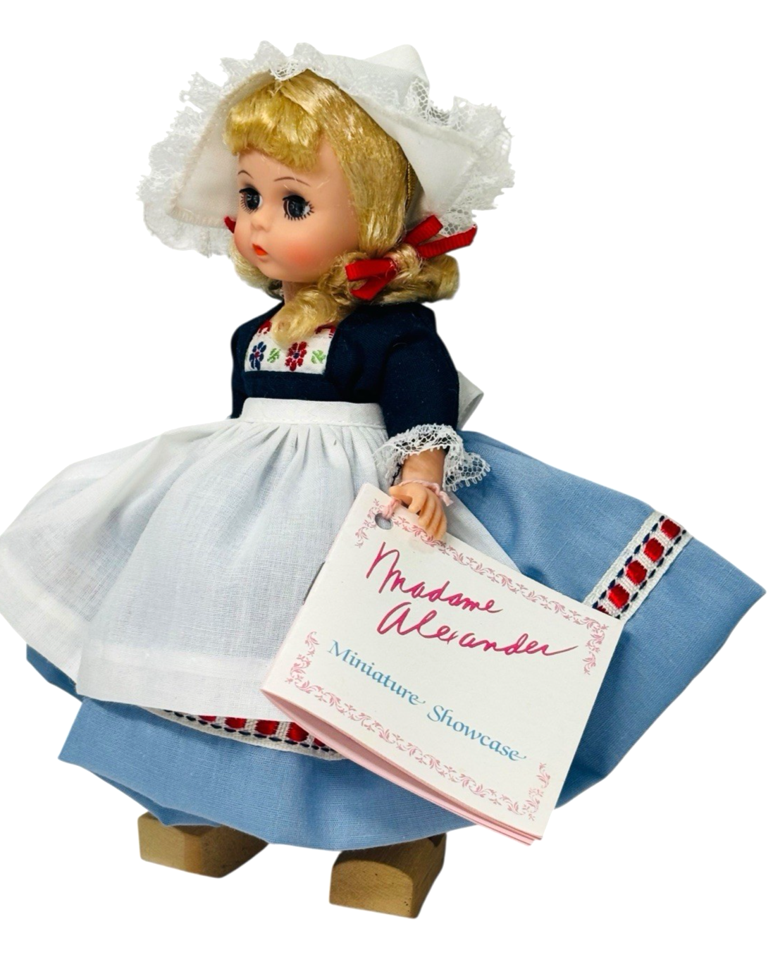 1987 Madame Alexander 8” Doll Netherlands 581 Blonde Girl in Dutch Attire.2