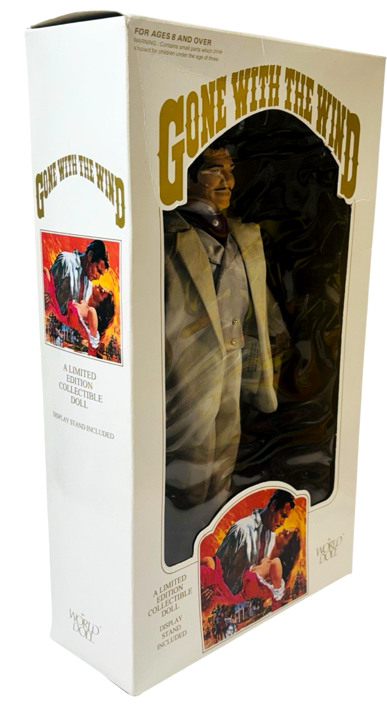 1989 GONE WITH THE WIND 50th Anniversary ed. Portrait Doll RHETT BUTLER 11” NRFB4